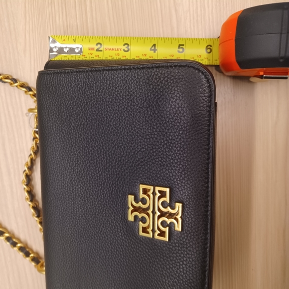 NEW TORY BURCH BLACK LEATHER PURSE - Picture 6 of 7